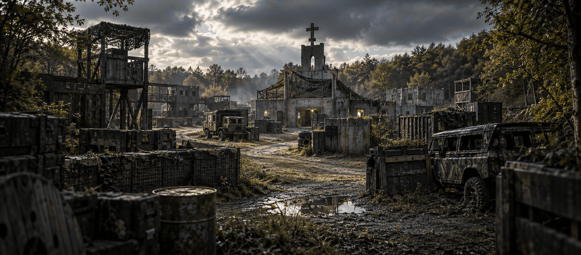 Warzone Airsoft and Paintball venue-inspired banner